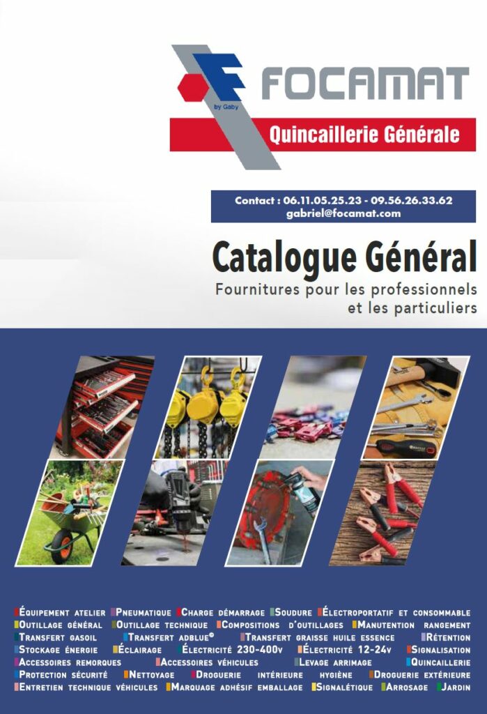 Catalogue Focamat, Quincaillerie générale à Saint-Maximin (83)